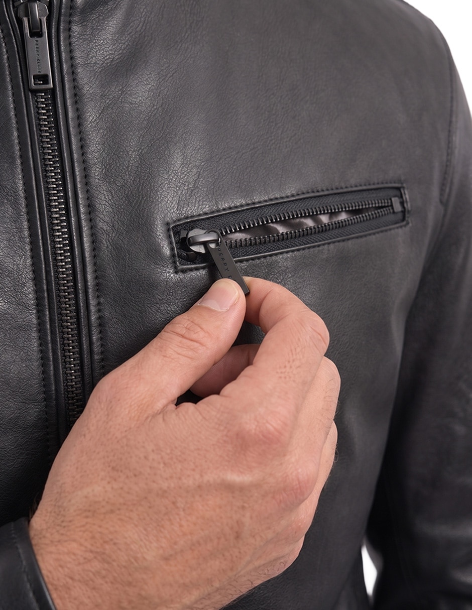 Chamarra casual con bolsillos para hombre 4